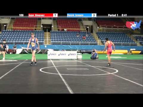 Fargo 2012 106 Round 4: Juan Jimenez (California) vs. Derek Jensen (Utah)
