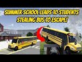 Greenville, Wisc Roblox l Summer School Bus Escape Police MANHUNT Roleplay