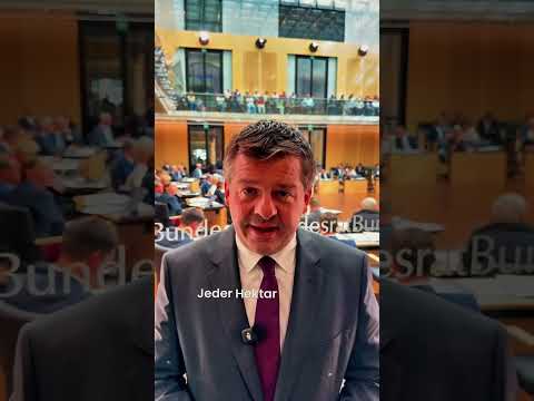 Der große Antragsteller - Sven Schulze (CDU-Ministerpräsident) hat im Bundesrat einen Antrag für die Landwirtschaft gestellt