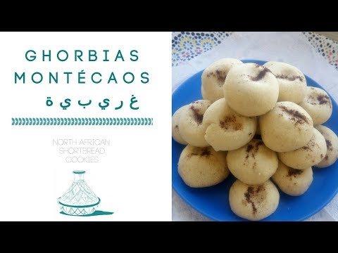 North African Shortbread Cookies | Ghorbias, Montécaos, Sablés Nord-Africain, غريبية