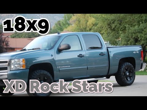 2007 Silverado Black XD Rockstars 285/65/18 Nitto Trail Grappler 2' Level kit