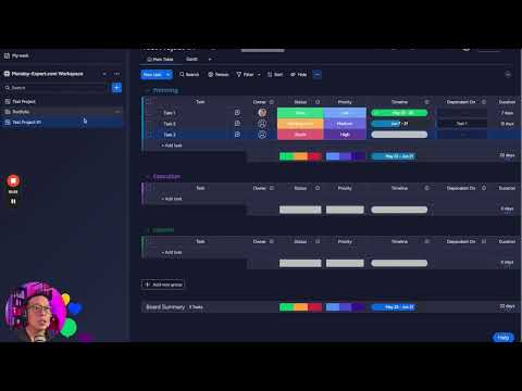 Monday.com Project Portfolio Features