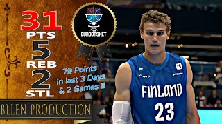 [高光] Lauri Markkanen 31分  芬蘭 vs 比利時