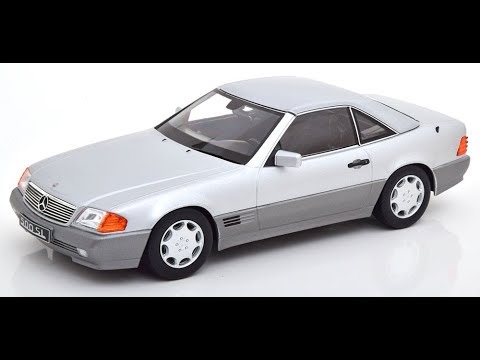 Modelissimo: KK-Scale Mercedes 500 SL Convertible - R129 1993- Silver 1/18