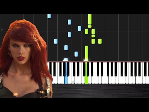 Taylor Swift - Bad Blood - Piano Cover/Tutorial by PlutaX - Synthesia