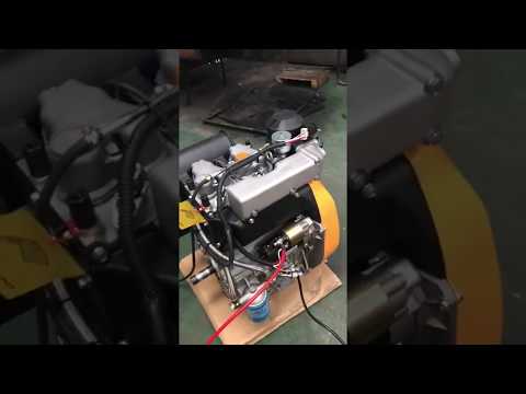 Дизельный двигатель FORTE F2L92FE ~ Запуск мотора