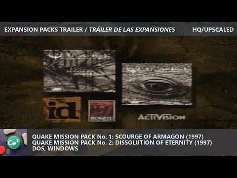 Quake Mission Packs No. 1 & 2 | DOS/PC | 1997 | Video Game Expansion Packs Trailer | HQ/Upscaled