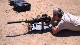 SEI Wind Talker Sound Suppressor on a MK48 Machine Gun