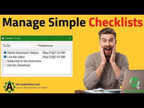 How to create and manage simple Checklists