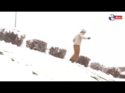VIDEO: Snow day fun in Fayetteville