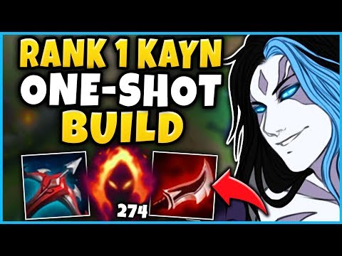 #1 KAYN WORLD'S INSTANT ONE-SHOT BUILD! DESTROY CHALLENGER PLAYERS WITH IT! - League of Legends