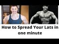 How to Spread Your Lats in One Minute Vicsnatural