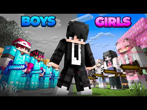 I Found a Hidden GIRL's CITY in BOYS ONLY SMP..!