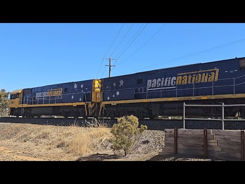 6PM6 PN up "Linfox Express" (NR1, NR68), Perth to Melbourne, 1630, 17/2/25, Stawell East VIC