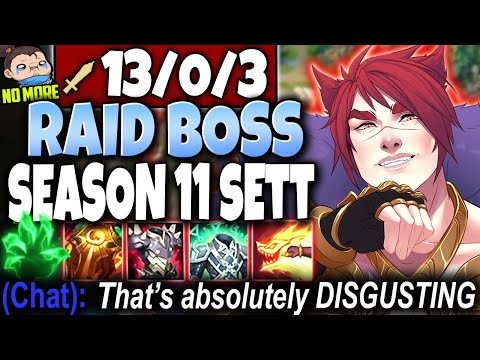 The Immortal Sett Season 11 Build RAID BOSS of ALL RAID BOSSES 🔥 LoL Top Sett Preseason s11 Gameplay