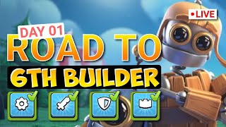🔴 LIVE ON 🔴 Road to 6th Builder | Day 04 | Unlocking 6th Builder BOB in Clash of Clans