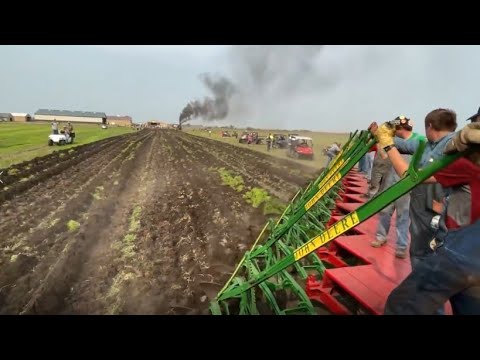 150 CASE Road Locomotive pulling 44 bottom John Deere plow - new record!