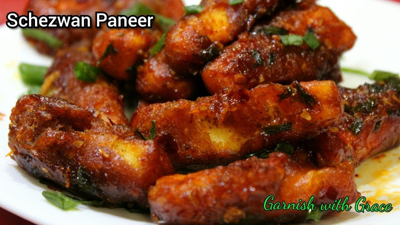Schezwan Paneer Recipe | Indo chinese spicy Schezwan Paneer Recipe | Schezwan Fried Paneer Recipe