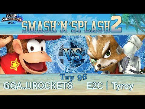 Smash'N'Splash 2  Top 96 - GGA.JJROCKETS (Diddy Kong) vs E2C | Tyroy (Fox, Meta Knight)