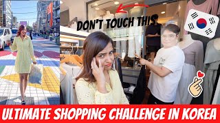 10 Lakh SHOPPING CHALLENGE in KOREA 🧸💜| Korean Makeup & Shopping