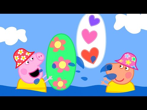 Surfen Lernen mit Peppa und Katinka 🌊 Cartoons für Kinder | Peppa Wutz Neue Folgen