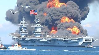 Download lagu 1 minute ago! Russia brutally destroyed the largest US aircraft carrier carrying 80 US F-16s. mp3 Download lagu 1 minute ago! Russia brutally destroyed the largest US aircraft carrier carrying 80 US F-16s. mp3