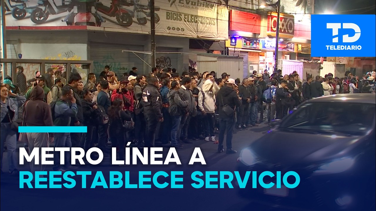 Línea A del Metro CdMx restablece servicio en todas las estaciones de Pantitlán a La Paz