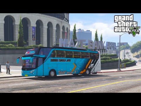 BUS STJ BAIKAL Merce 0500R 1836 JETBUS SHD 2 MUDIK 2022 - GTA V MOD SIMULATOR BUS INDONESIA