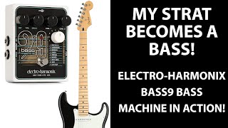 Video thumbnail for Electro-Harmonix Bass9 Bass Machine - Precision Bass on a Strat Neck Pickup by Tony Lee Glenn