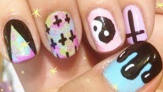 ♥† Pastel Goth Nails †♥