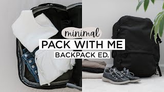 Minimalist PACK WITH ME | 4 Days In A Backpack