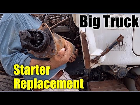 How to Replace Starter on a Mack R600 Dump Truck