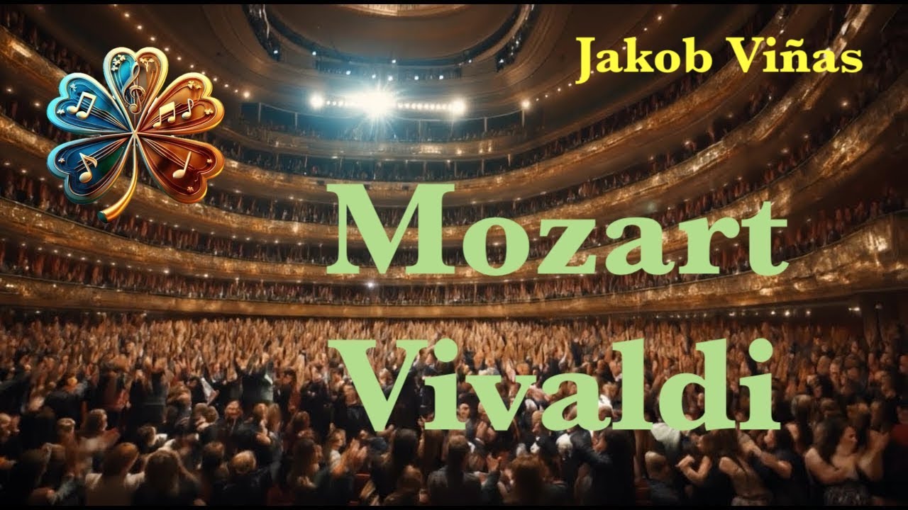 Life concert at Auditorio Nacional (Madrid) Spain , Jakob Viñas, conductor and José Fraguas, violin