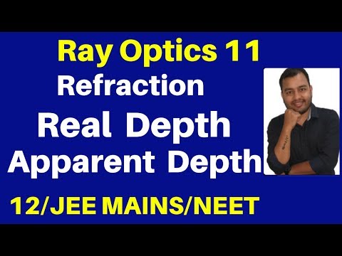 Ray Optics 11 : Real Depth and Apparent Depth - Complete Concept with Best Numericals JEE/NEET Video