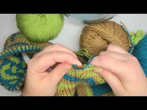 Right Leaning Decrease In Triple Knitting