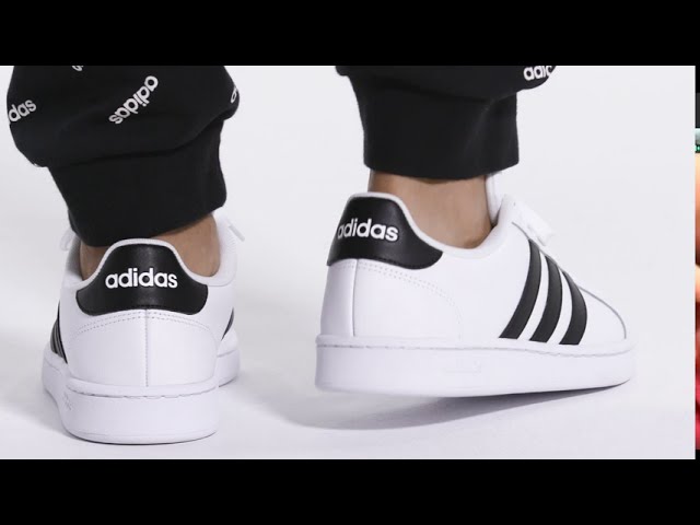 Vídeo relacionado con adidas Grand Court Lifestyle Tennis Lace-Up Shoes, Zapatillas de Tenis Unisex niños, Blanco Roto Collegiate Red Core Black, 2.5 UK Child