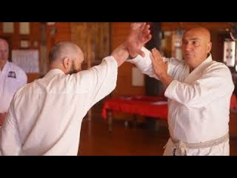 Mawashi uke (circle block) back bone of goju ryu karate  do