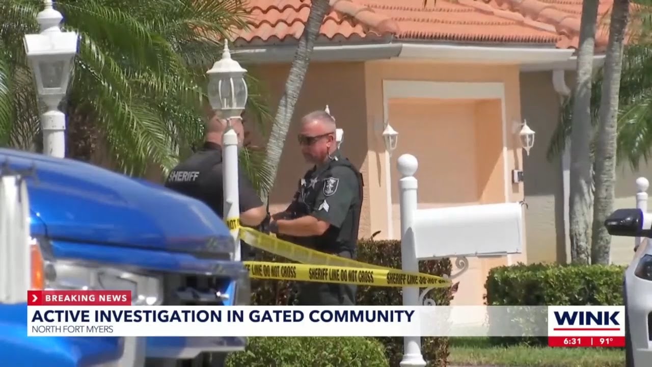 Large police presence at North Fort Myers home