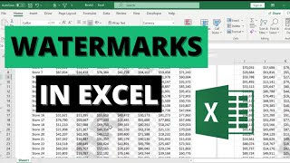 How To Create A Watermark In Excel