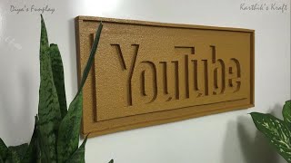 DIY Name Board Making | Easy Sign Board for School Exhibition, House & Offices | YouTube Sign Board
