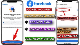 How To Unlock Facebook Account || change locked facebook email || Your Account Has Been Locked 2023