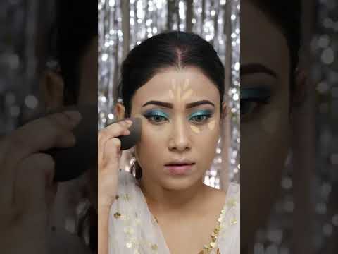 Festive Glam Look 10 #shorts #transition  #barshapatra @YouTubeIndia @YouTube