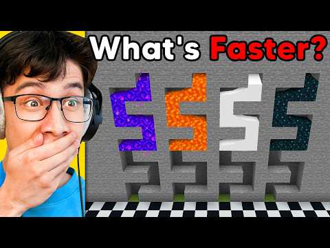 Which is Faster in Minecraft?