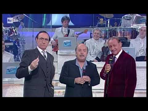 Pippo Baudo ospita Lino Banfi e Renzo Arbore a Passo doppio 2001