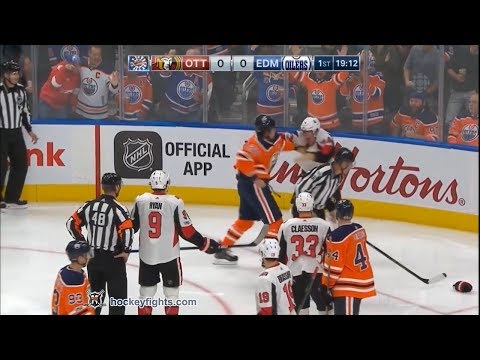 Mark Borowiecki vs Milan Lucic