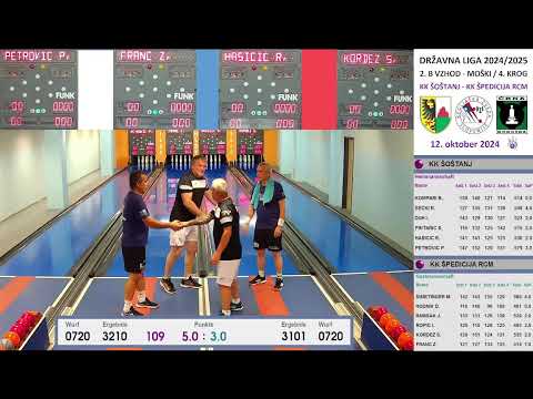 2.B LIGA - VZHOD M / 4. KROG / KK ŠOŠTANJ - KK ŠPEDICIJA RCM / 12.10.2024