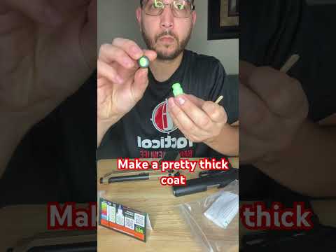 Using Super phosphorescent paint on my sights