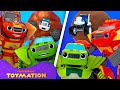 Blaze Toys Transform Into Robots Rescue Monster Machines From GIANT Meatball Toymation