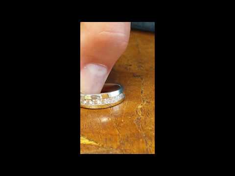 0.74 Ct. Channel Set Men's Ring with Open End Design - TwoBirch - TB-GR-0133-WG-J