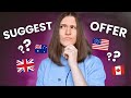 Разница между SUGGEST и OFFER в английском ЗА 7 МИНУТ